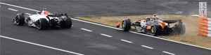 lando gardening, McLaren off track
